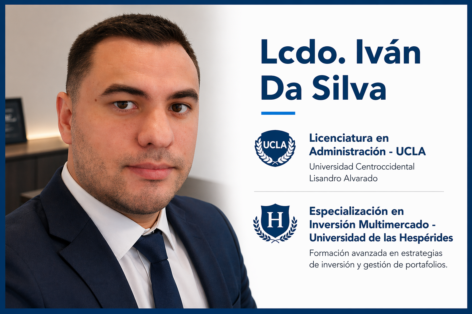 Lcdo. Iván Da Silva — Autor del Proyecto Margarita Vital